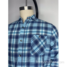 Gradient Poplin Small Plaid Shirt